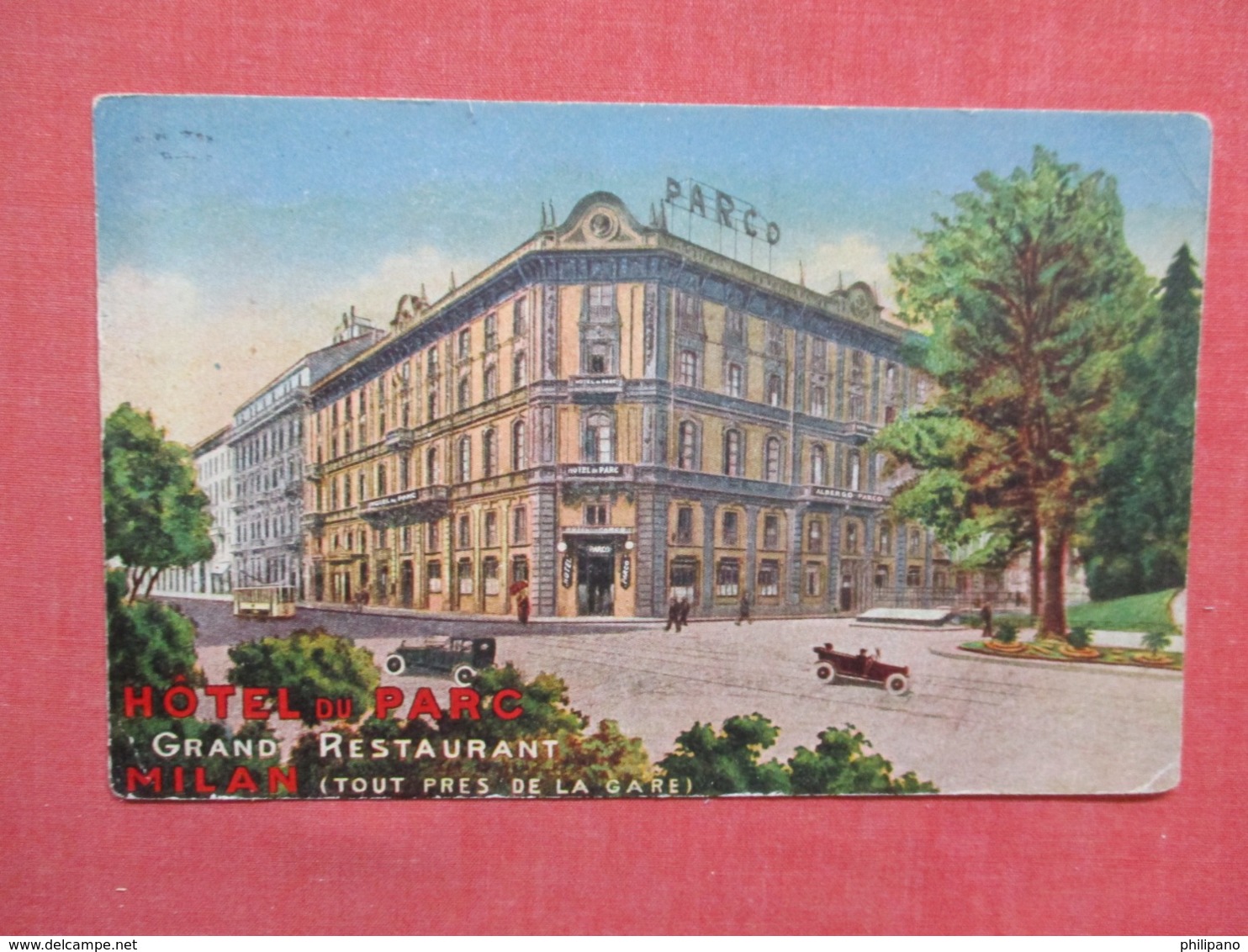 Italy > Lombardia > Milano (Milan) Hotel Du Parc   Has Overprinted Stamps & Cancel   Ref   3655 - Milano (Milan)