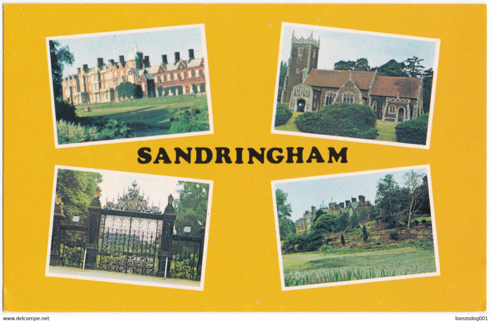 Sandringham, Norfolk Multiview. Norwich Gates, Church. Unposted - Autres & Non Classés