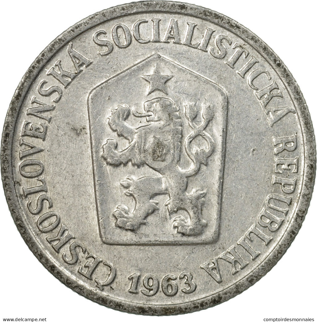 Monnaie, Tchécoslovaquie, 10 Haleru, 1963, TTB, Aluminium, KM:49.1 - Czechoslovakia