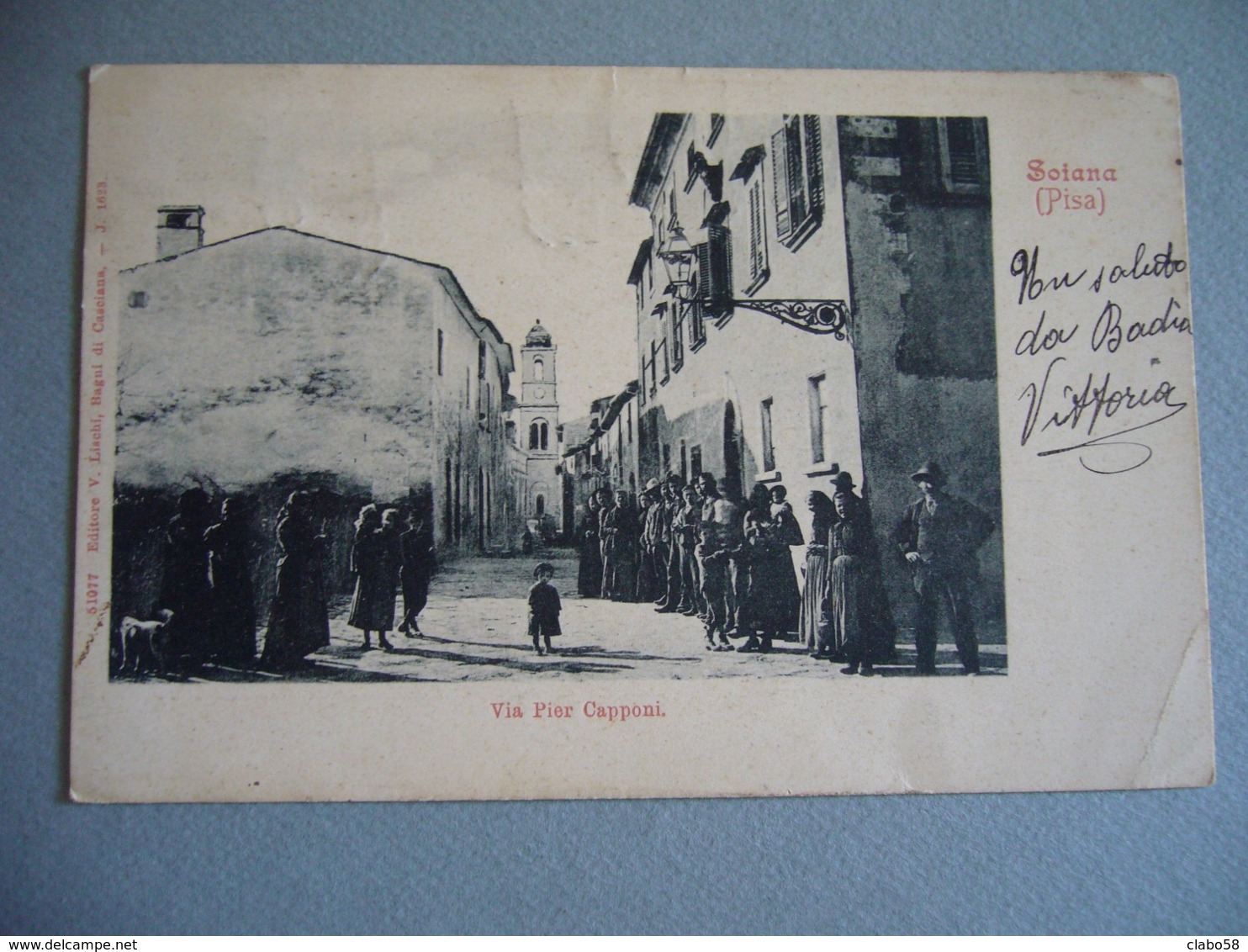 1907  SOIANA (PISA)  VIA PIER CAPPONI  ANIMATA - Pisa