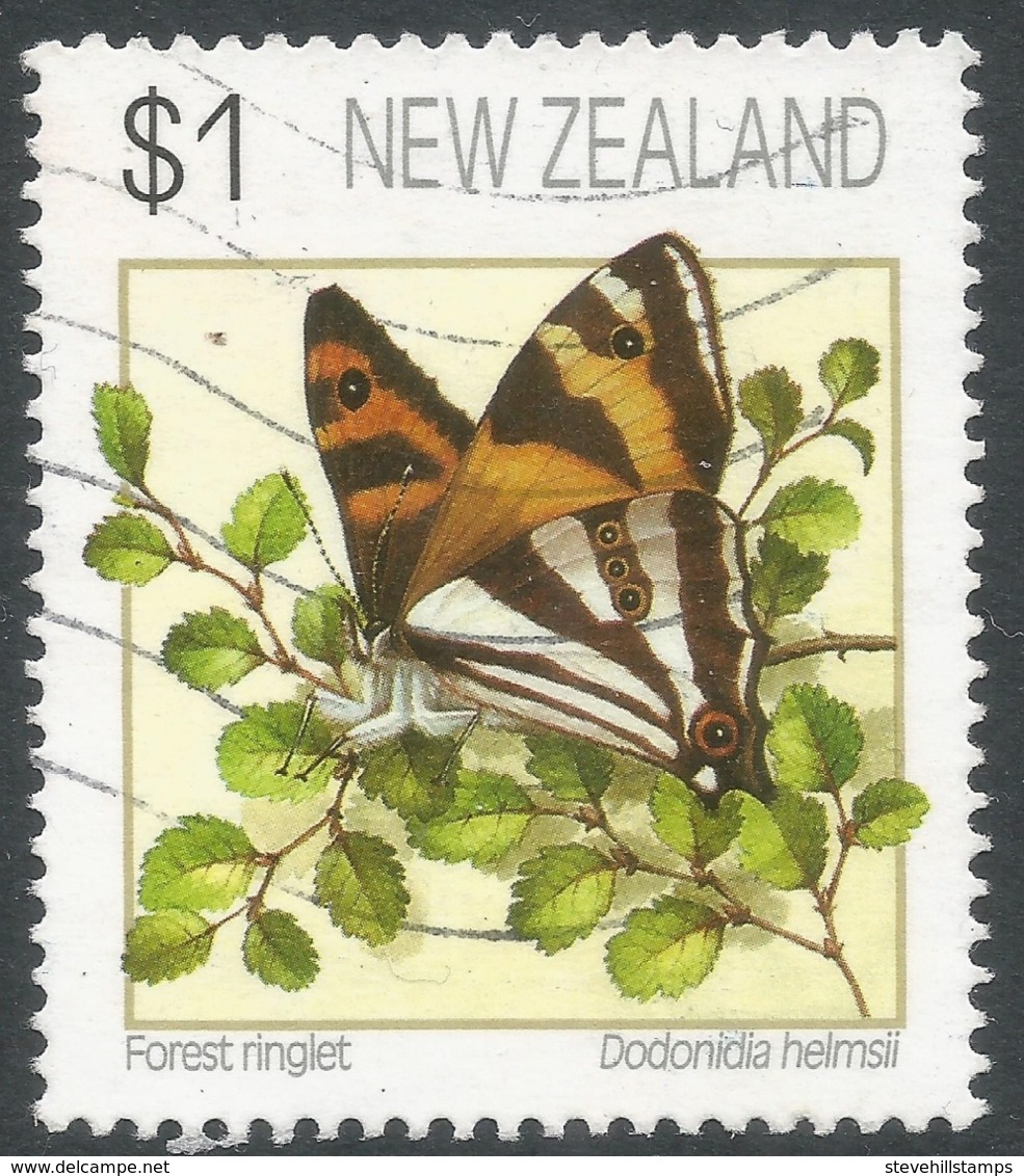 New Zealand. 1991 Butterflies. $1 Used. SG 1640 - Used Stamps