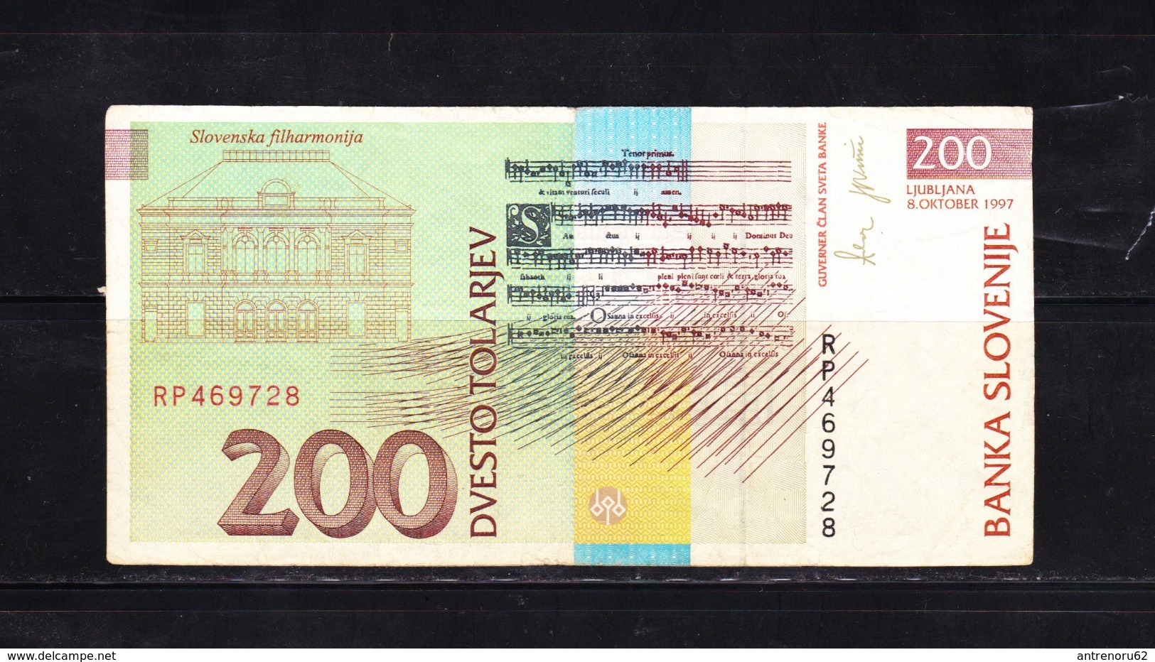 BANKNOTES-SLOVENIA-200-CIRCULATED-SEE-SCAN - Slovenia