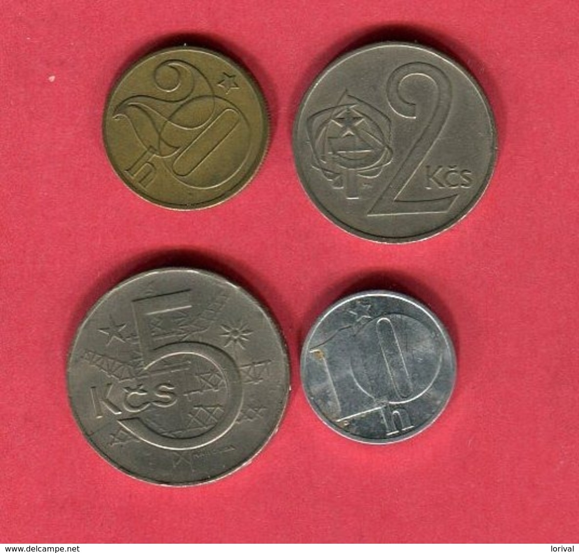 LOT 4 MONNAIES DIFFERENTES TB+ 3 - Czechoslovakia