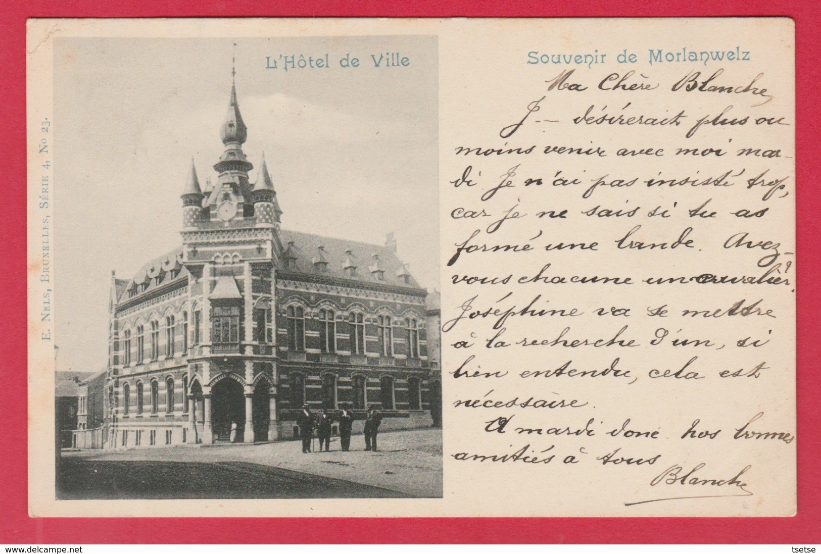 Morlanwelz - L'Hôtel De Ville ... Précurseur 1901 ( Voir Verso ) - Morlanwelz