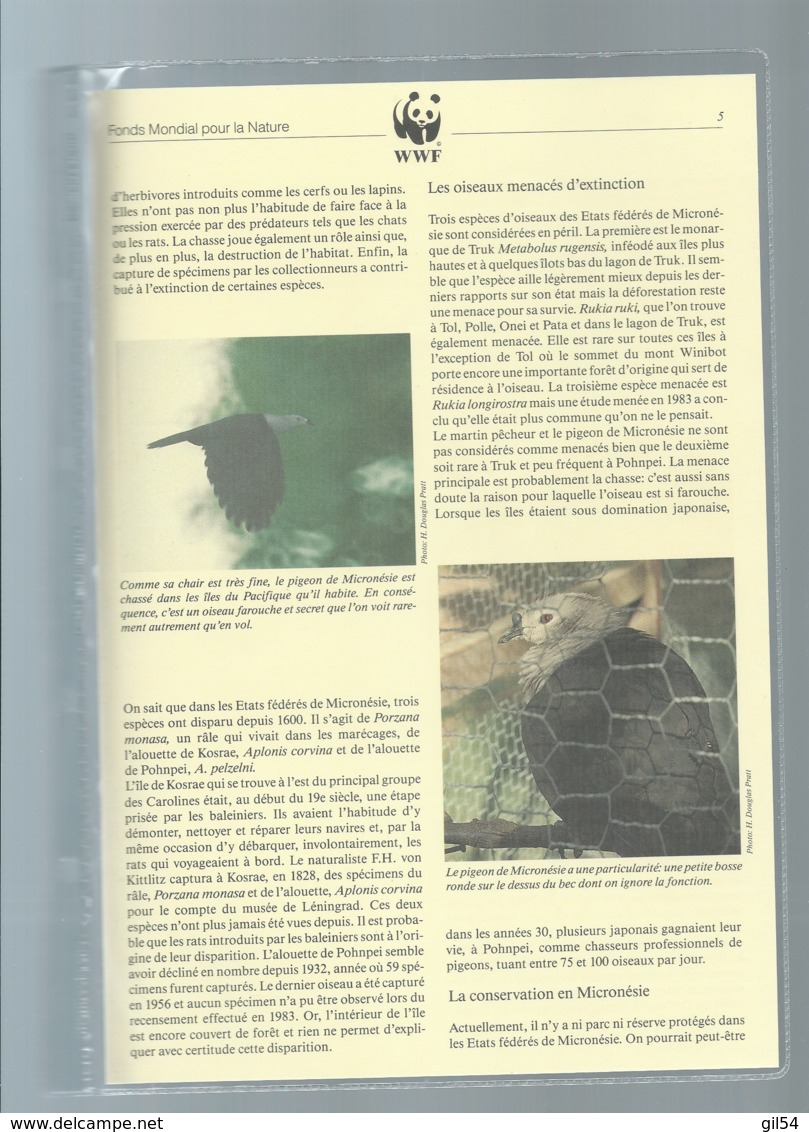 WWF 1990 MIKRONESIEN / MICRONESIA / MICRONESIE - Mi. 174-177**, Ensemble Complet -  Car115 - Verzamelingen & Reeksen