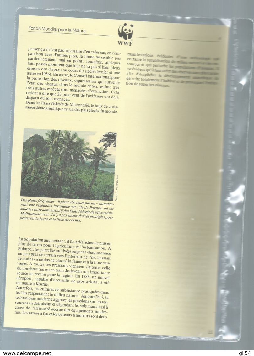 WWF 1990 MIKRONESIEN / MICRONESIA / MICRONESIE - Mi. 174-177**, ensemble complet -  car115
