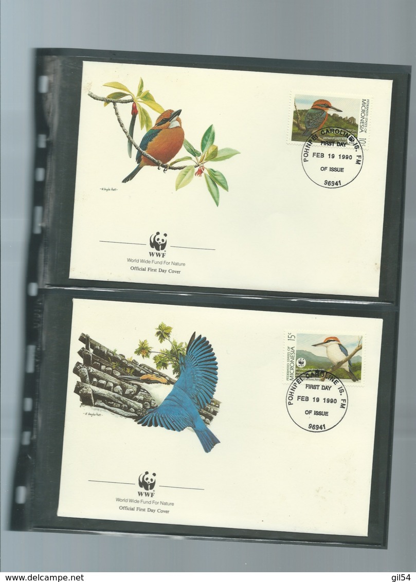 WWF 1990 MIKRONESIEN / MICRONESIA / MICRONESIE - Mi. 174-177**, ensemble complet -  car115