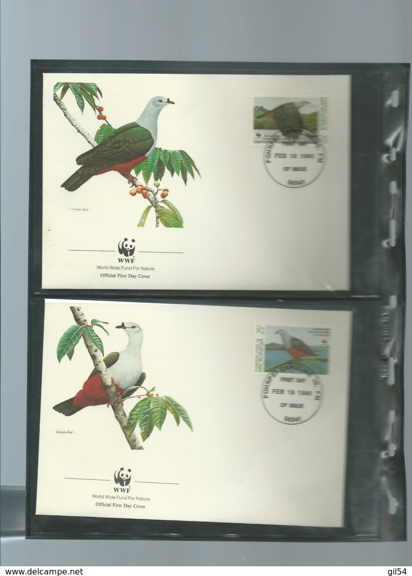 WWF 1990 MIKRONESIEN / MICRONESIA / MICRONESIE - Mi. 174-177**, ensemble complet -  car115