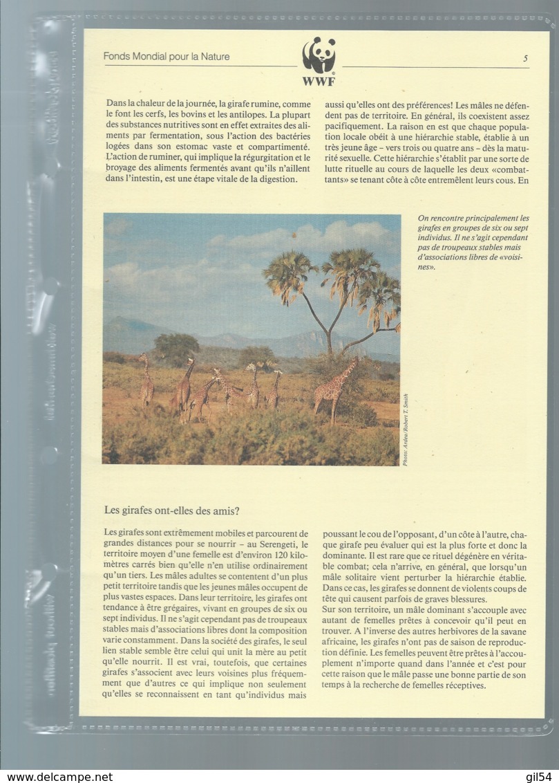 KENYA - 1989 - PROTECTION DE LA NATURE - LA GIRAFE RETICULEE - WWF - N° 474/477, Ensemble Complet -  Car117 - Lots & Serien