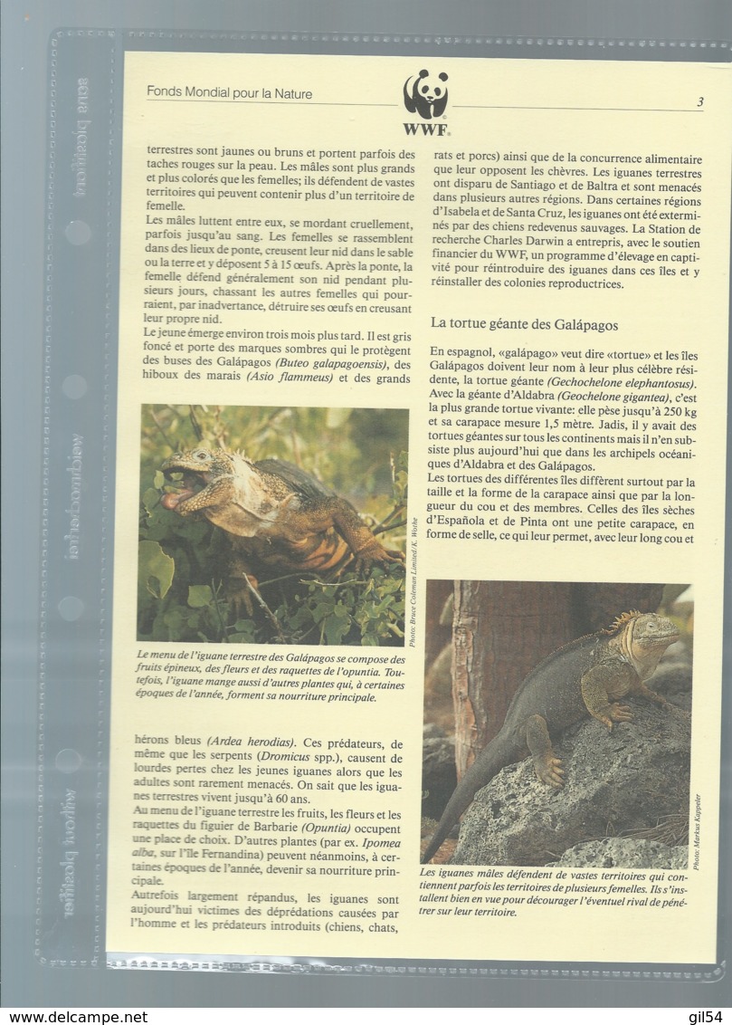 WWF - ECUADOR - FAUNA GALAPAGOS - 1992, Ensemble Complet -  Car118 - Colecciones & Series