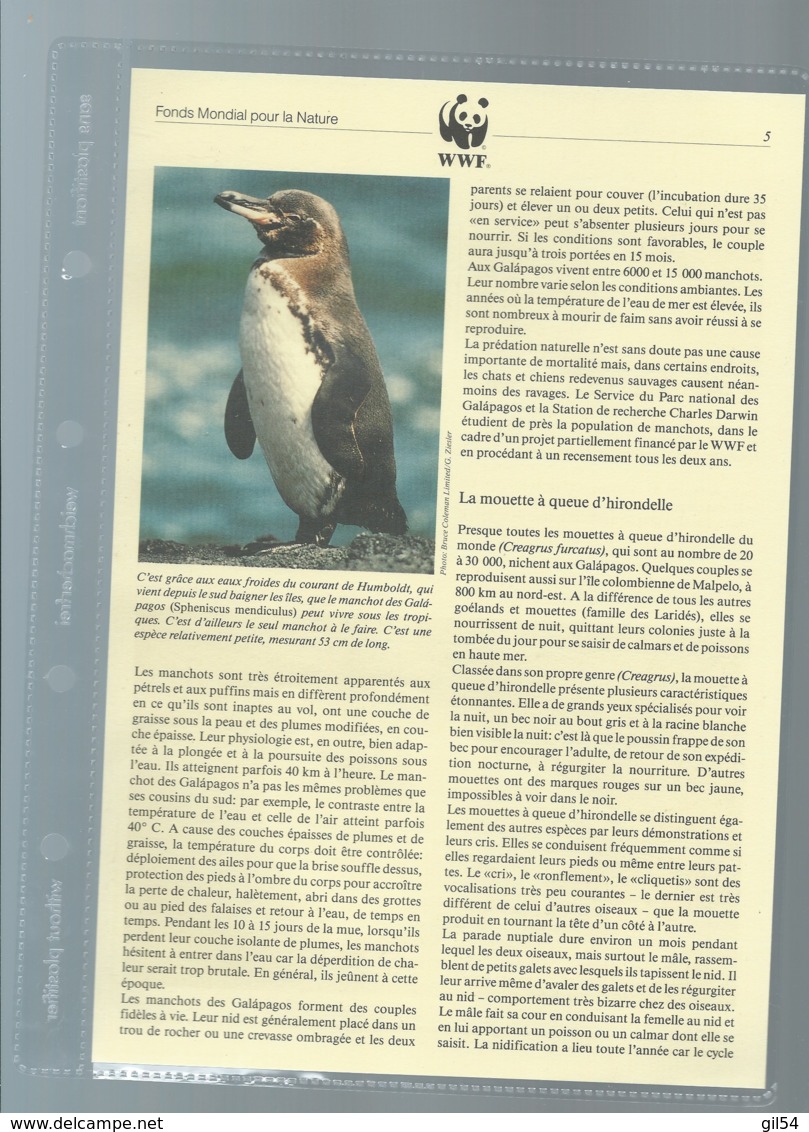WWF - ECUADOR - FAUNA GALAPAGOS - 1992, Ensemble Complet -  Car118 - Collections, Lots & Series