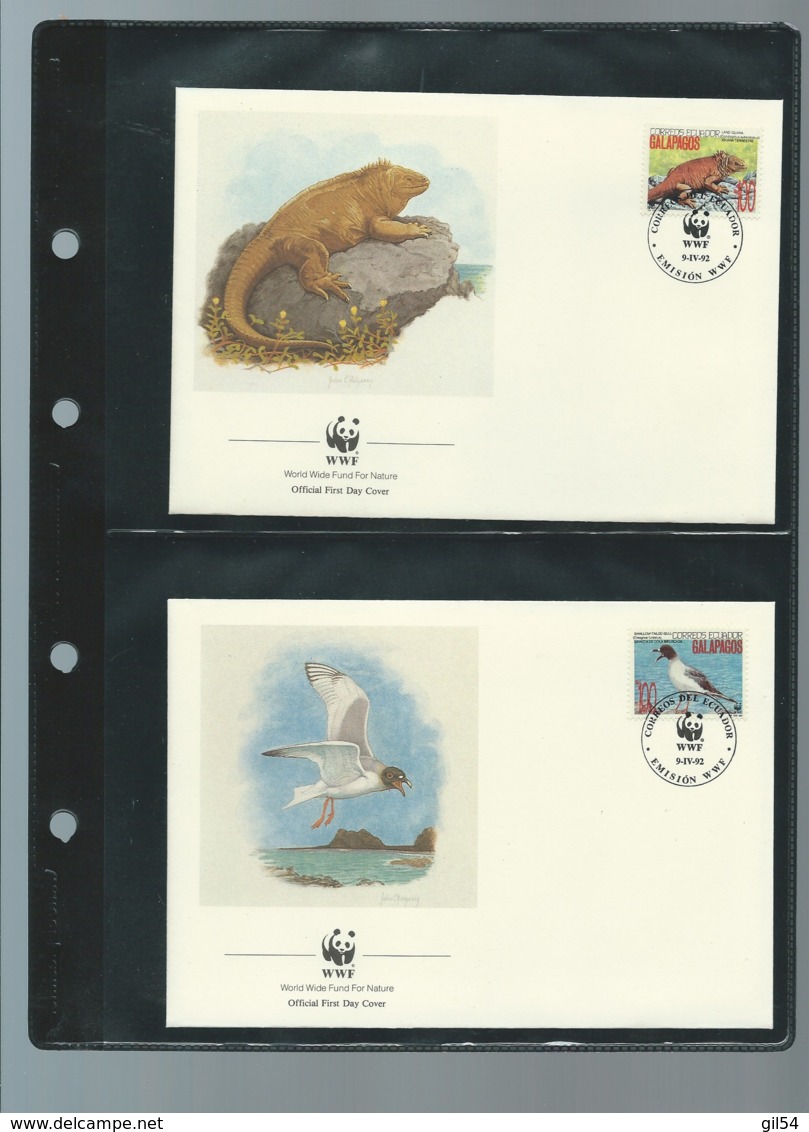 WWF - ECUADOR - FAUNA GALAPAGOS - 1992, ensemble complet -  car118