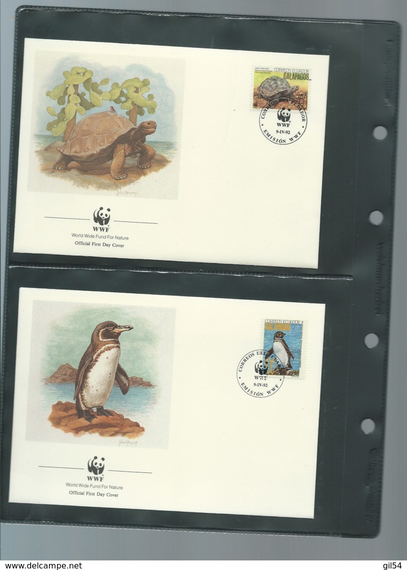 WWF - ECUADOR - FAUNA GALAPAGOS - 1992, ensemble complet -  car118