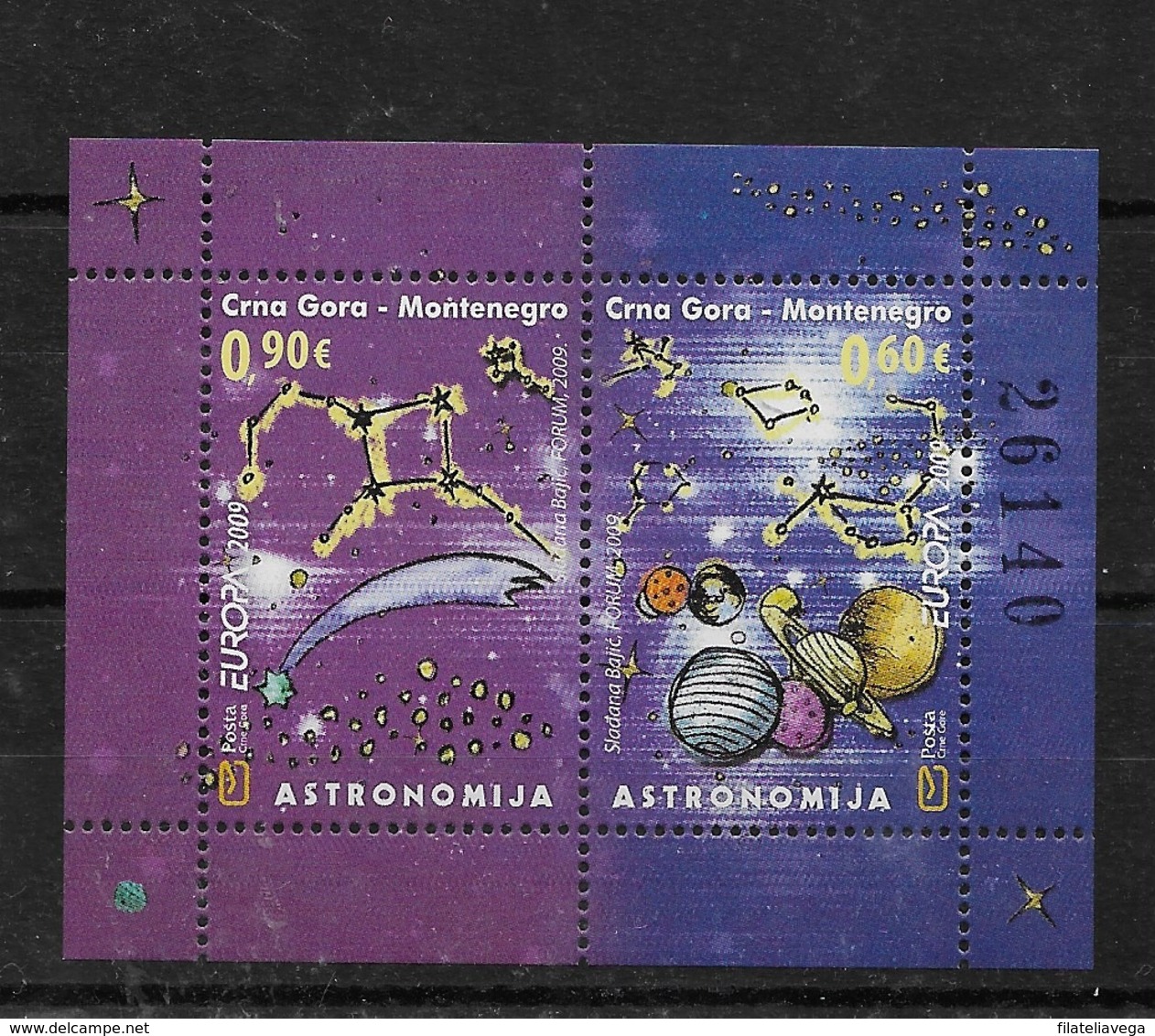 Hoja Bloque De Montenegro Nº Yvert HB-8 ** ASTRONOMIA (ASTRONOMY) - Montenegro