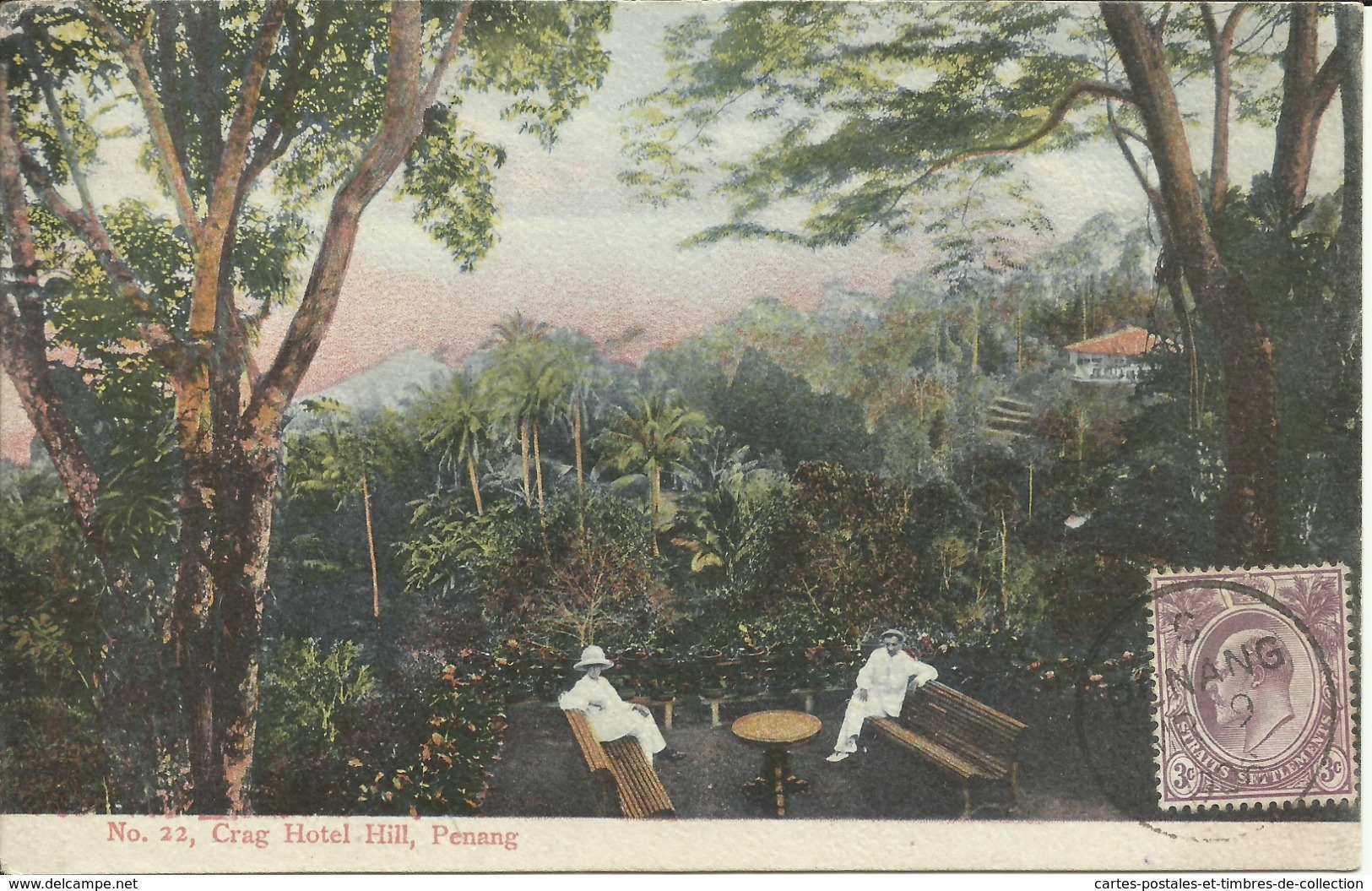 Crag Hotel Hill , PENANG , CPA ANIMEE , 1906 - Malaysia