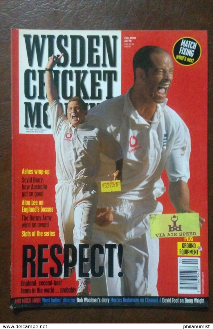 10 WISDEN CRICKET MONTHLY MAGAZINE 1998-2000 BACK ISSUES LOOK !! - 1950-Hoy