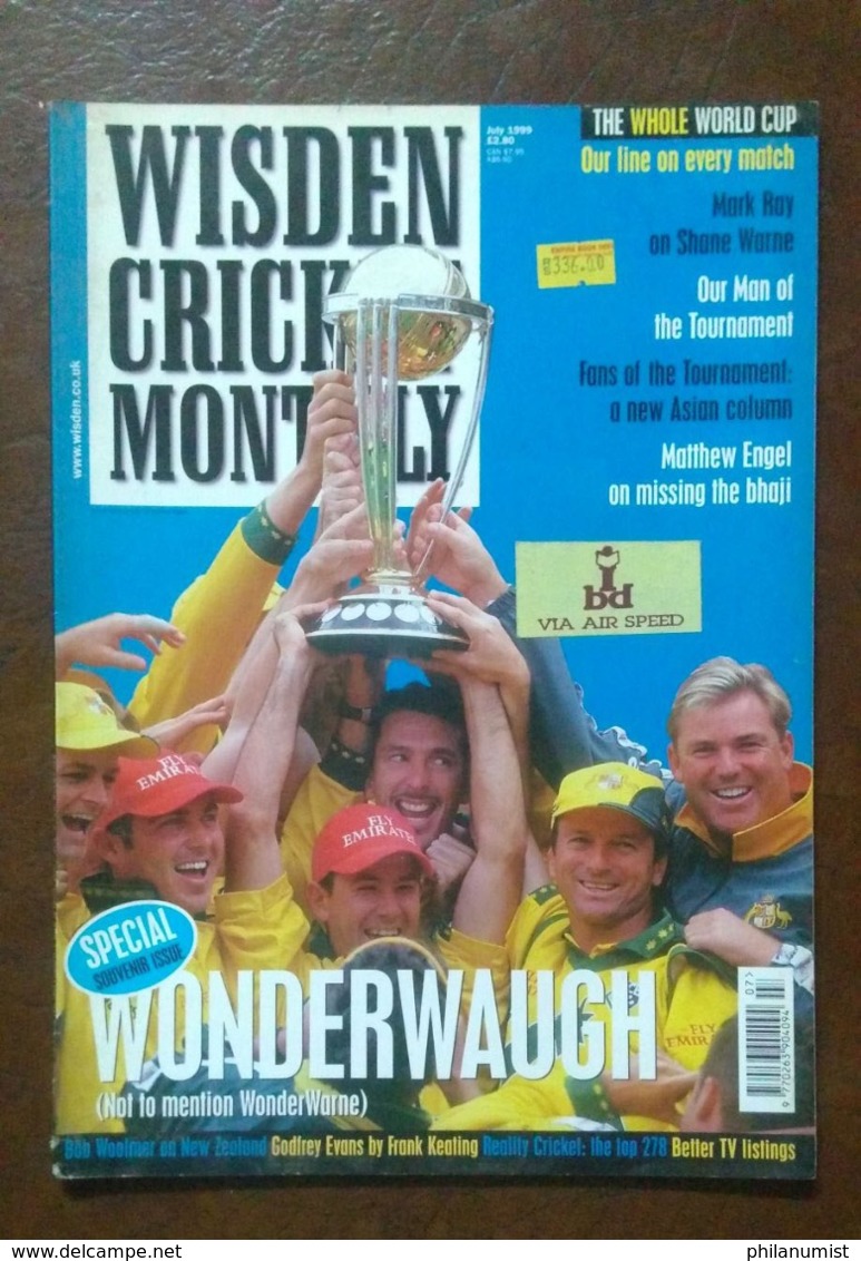 10 WISDEN CRICKET MONTHLY MAGAZINE 1998-2000 BACK ISSUES LOOK !! - 1950-Hoy