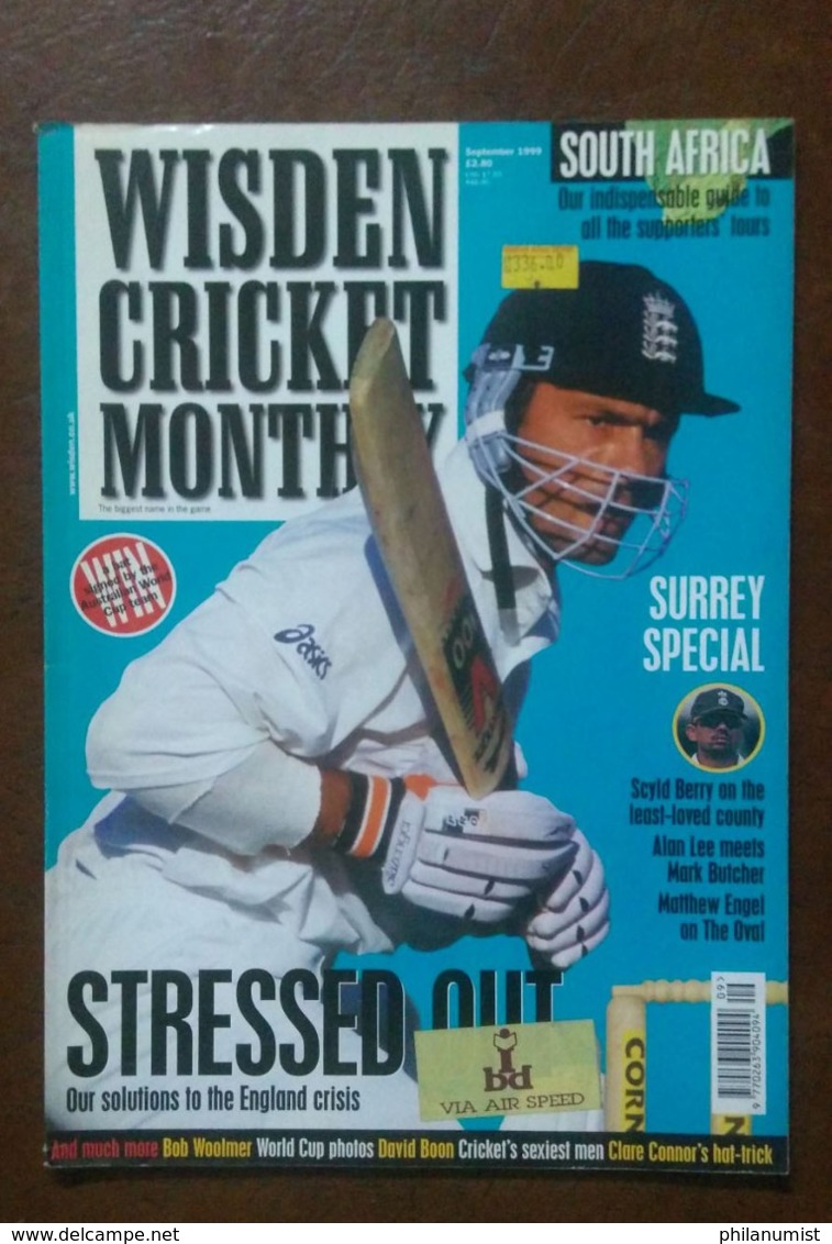 10 WISDEN CRICKET MONTHLY MAGAZINE 1998-2000 BACK ISSUES LOOK !!