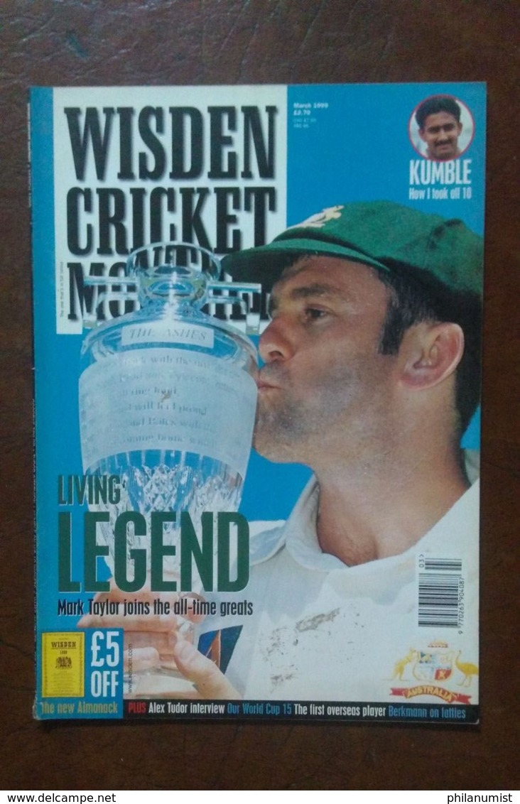 10 WISDEN CRICKET MONTHLY MAGAZINE 1998-2000 BACK ISSUES LOOK !!