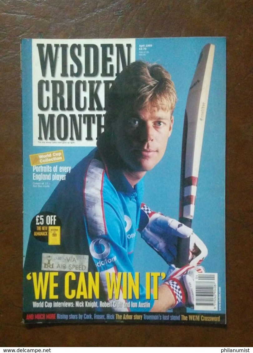 10 WISDEN CRICKET MONTHLY MAGAZINE 1998-2000 BACK ISSUES LOOK !!