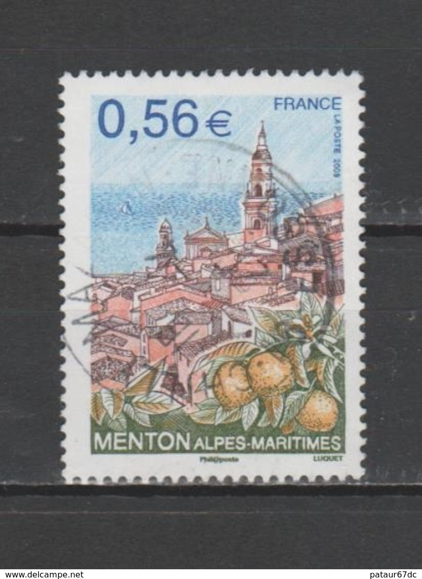 FRANCE / 2009 / Y&T N° 4337 : "Tourisme" (Menton - Alpes-Maritimes) - Choisi - Cachet Rond - Used Stamps