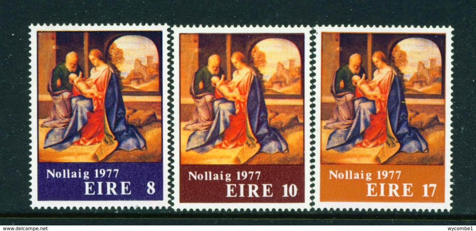 IRELAND  -  1977 Christmas Set Unmounted/Never Hinged Mint - Unused Stamps