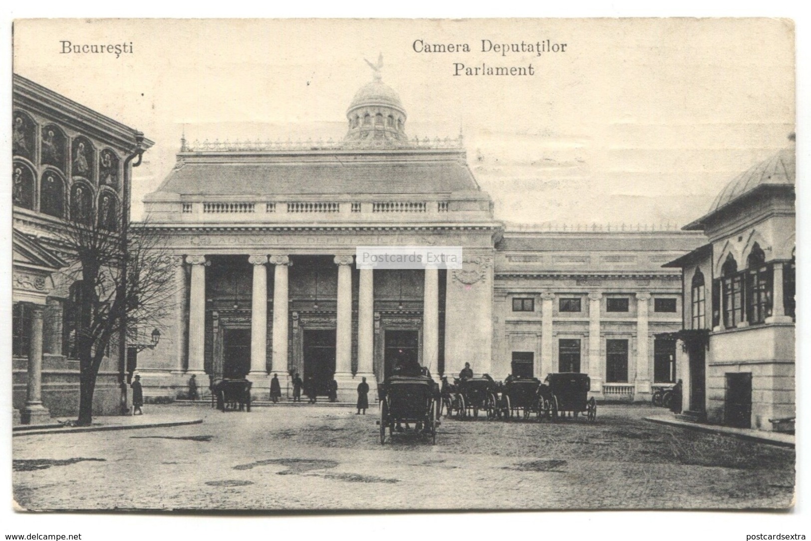 Bucuresti, Bucharest - Camera Deputatilor, Parliament - 1912 Used Romania Postcard - Romania