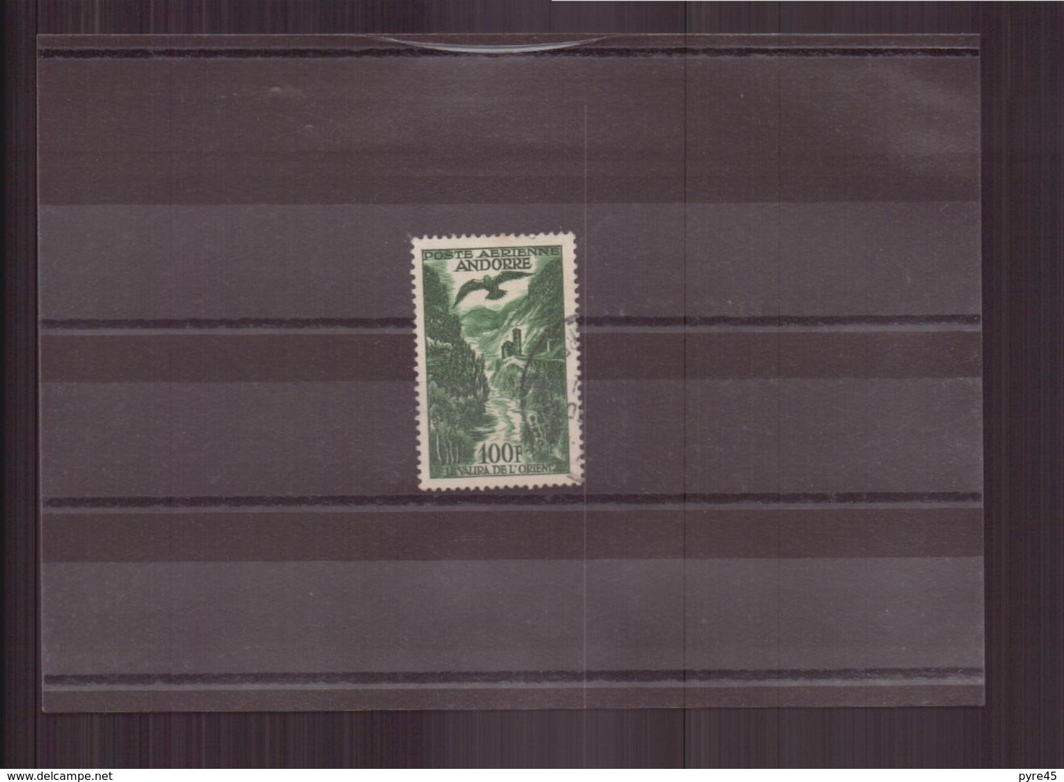 Andorre,Poste Aérienne, 1955 / 1957, N° 2 Oblitéré - Usati