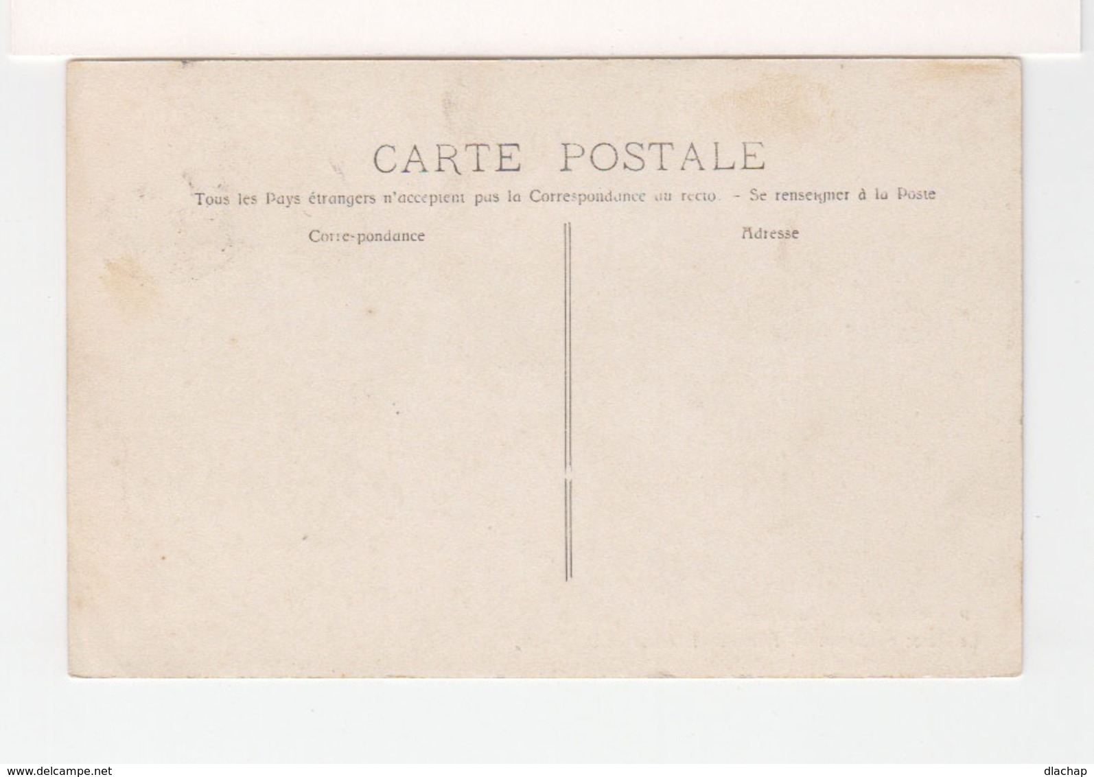 Sur CPA Du Maroc CAD Trésor Et Poste Des Armées Casablanca 1910 Sur Type Blanc Surchargé En Rouge 1 Centimo (2575x) - Lettres & Documents