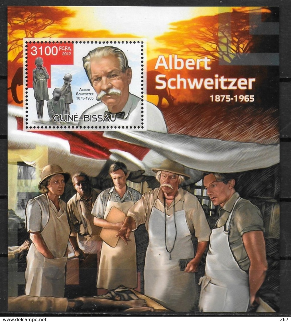 GUINEE BISSAU  BF 791  * *  ( Cote 16e )  Schweitzer Croix Rouge Medecine - Albert Schweitzer