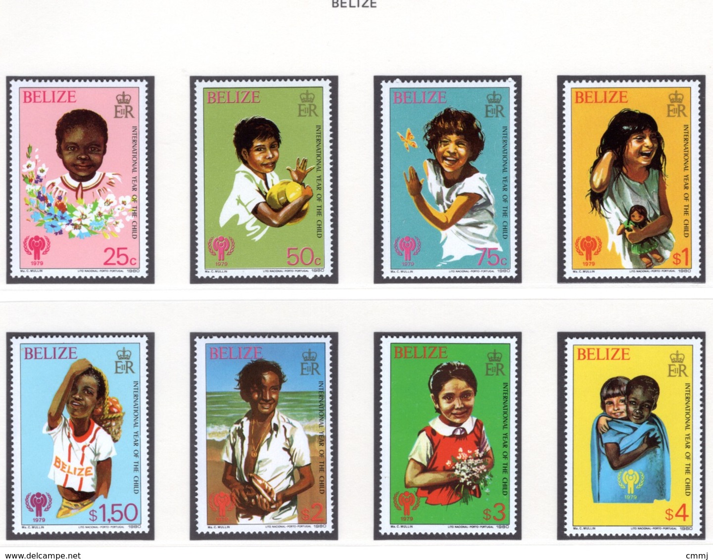 YEAR INTERN. OF CHILD - BELIZE  - Mi. Nr.  475/482  - NH - (6532-15.) - Belize (1973-...)