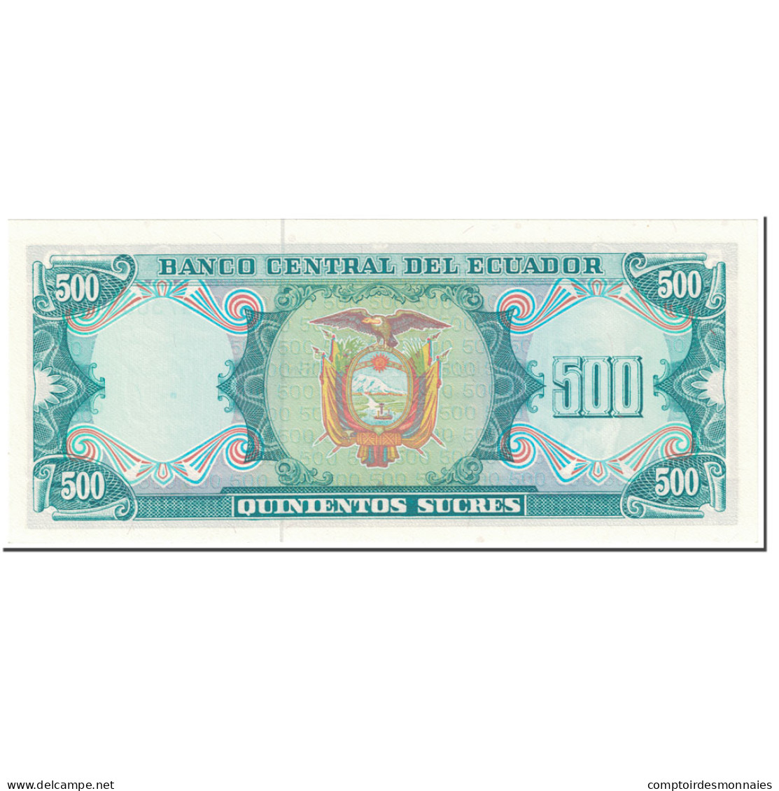 Billet, Équateur, 500 Sucres, 1984, 1984-09-05, KM:124a, NEUF - Equateur