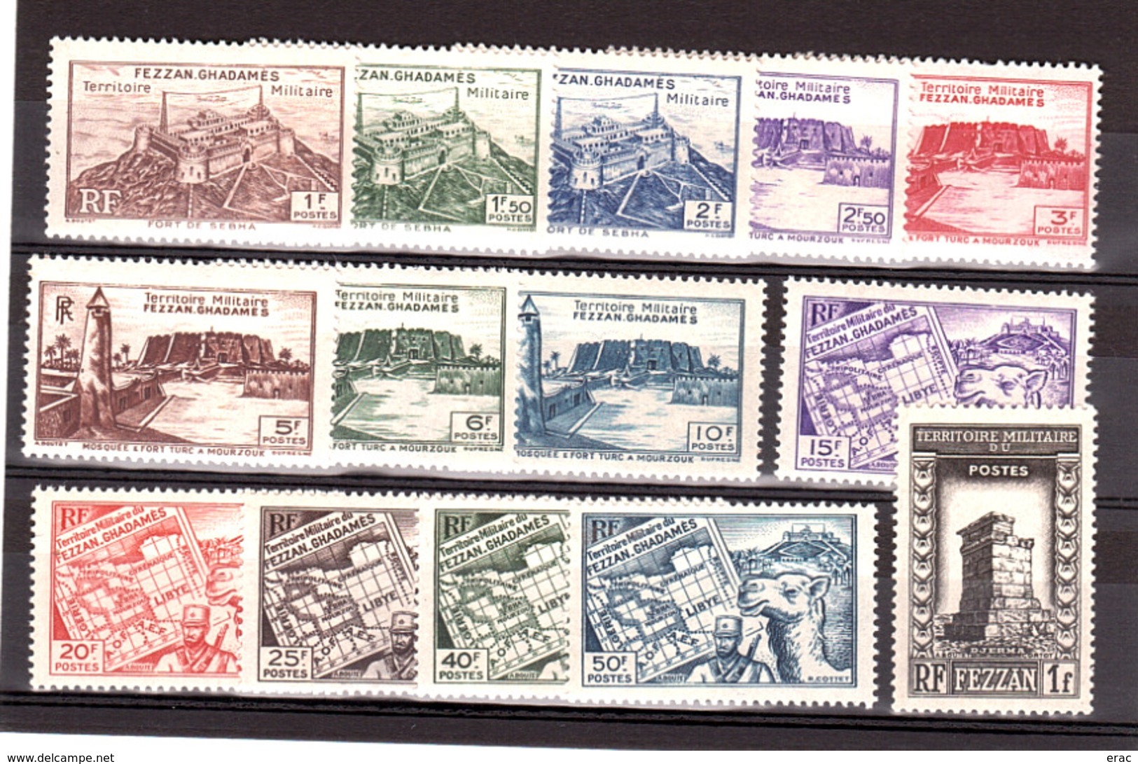 Fezzan - 1946 - N° 30 à 42 - Neufs ** - Unused Stamps