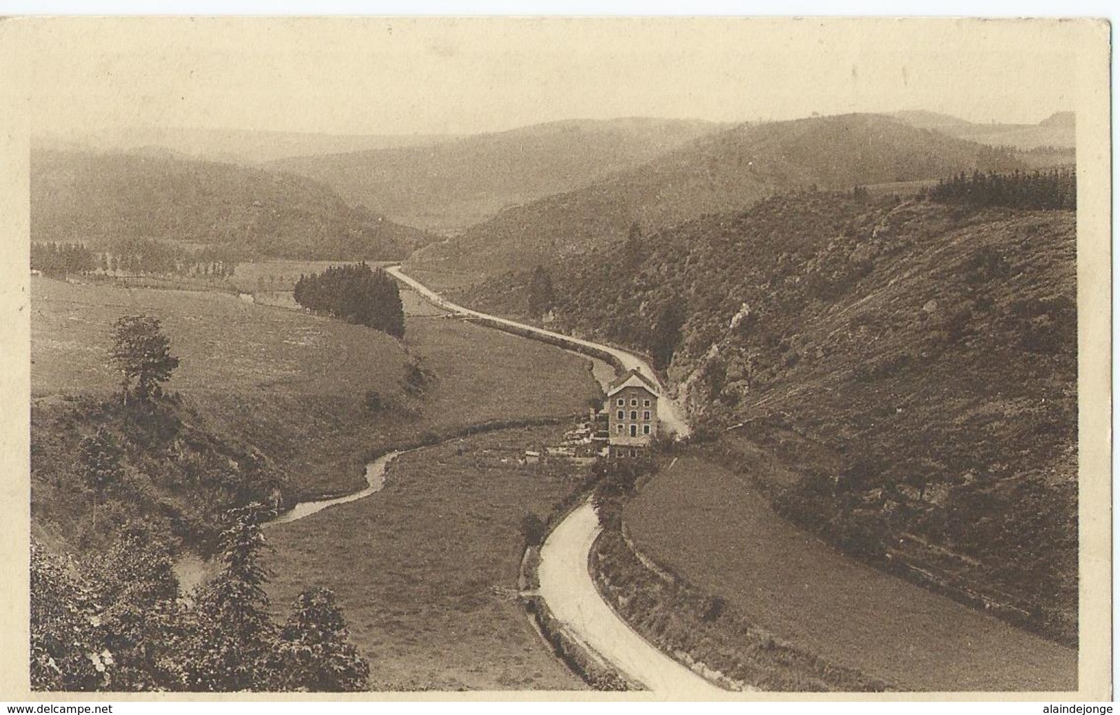 Houffalize - Le Bief Du Moulin Poncin, Route De La Roche En Ardenne - 1937 - Houffalize