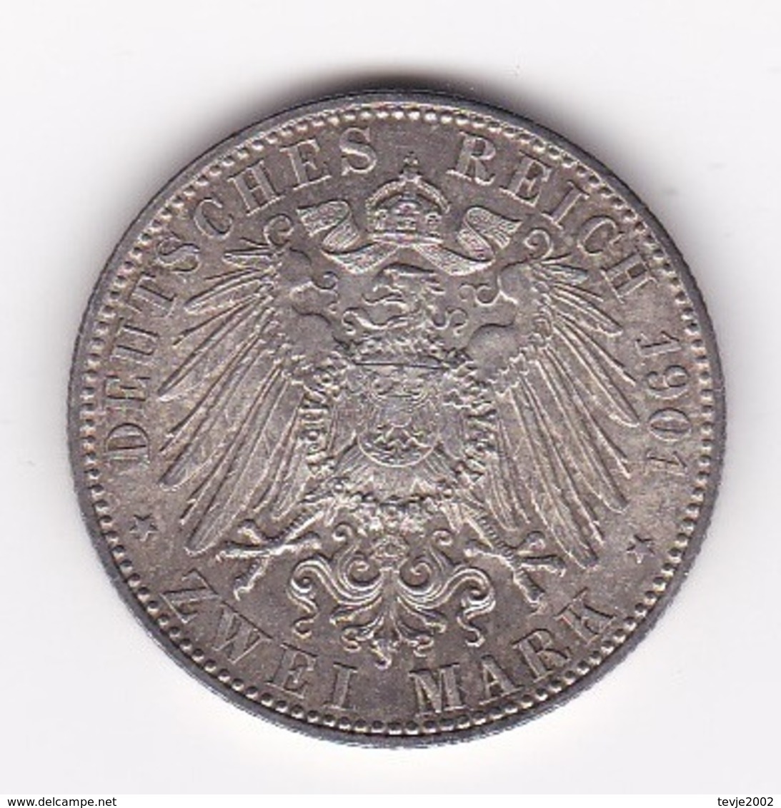 Nb_ Deutsches Reich Preussen  -  2 Mark  - 1901 (46) - 2, 3 & 5 Mark Argent