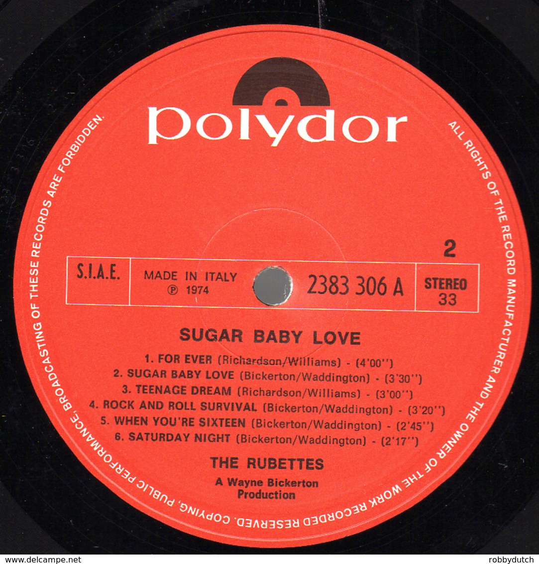 * LP * RUBETTES - WEAR IT' S ' AT (SUGAR BABY LOVE) - Disco, Pop