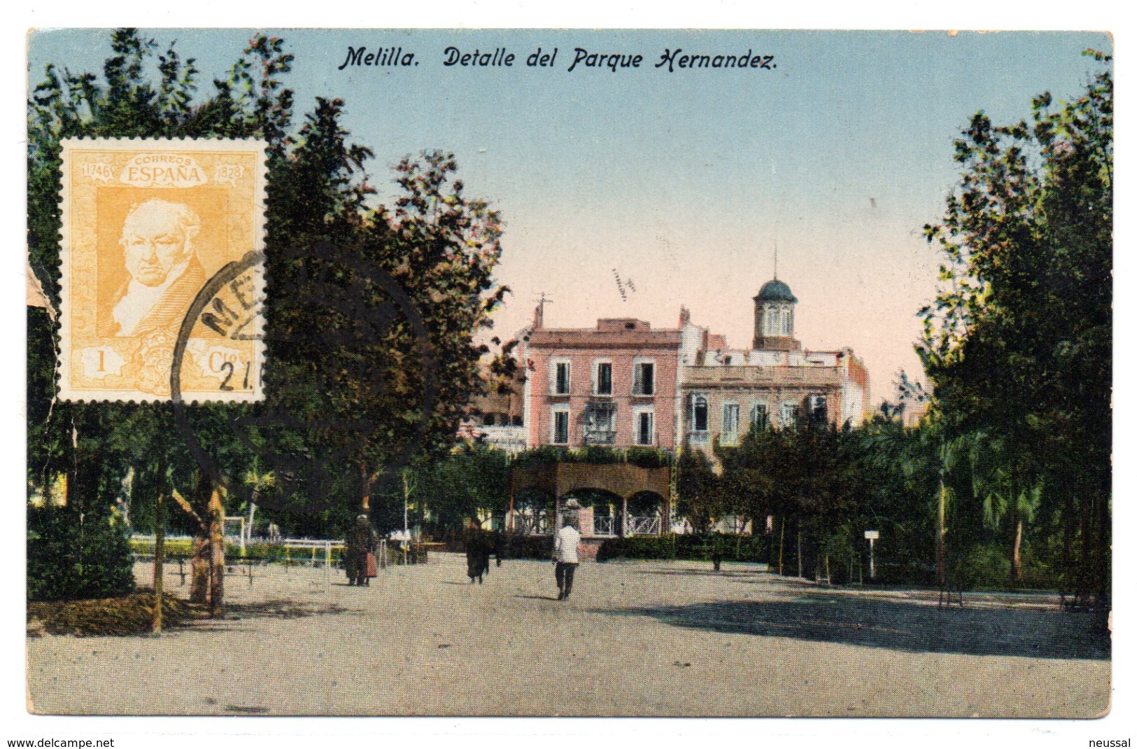 Postal De Melilla  . Parque Hernandez - Melilla