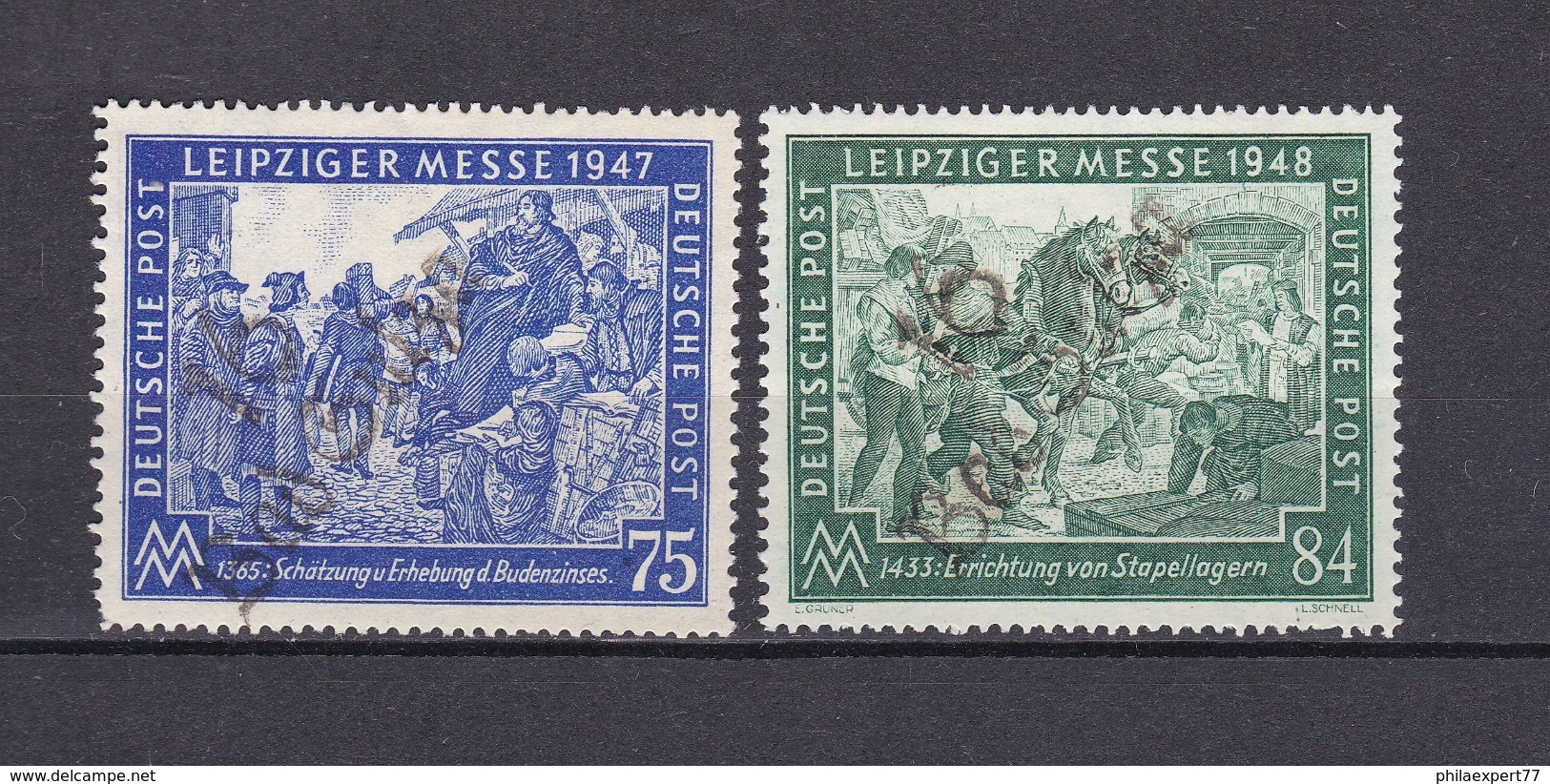 Sowjetische Zone - 1948 - Bezirksstempel-Aufdrucke - Leipziger Messe - Ungebr. - Autres & Non Classés