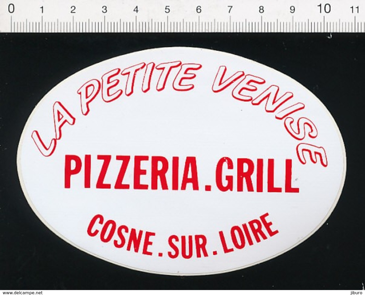 Autocollant Sticker Publicité La Petite Venise Pizzeria-Grill Cosne-sur-Loire ADH 21/21 - Autocollants