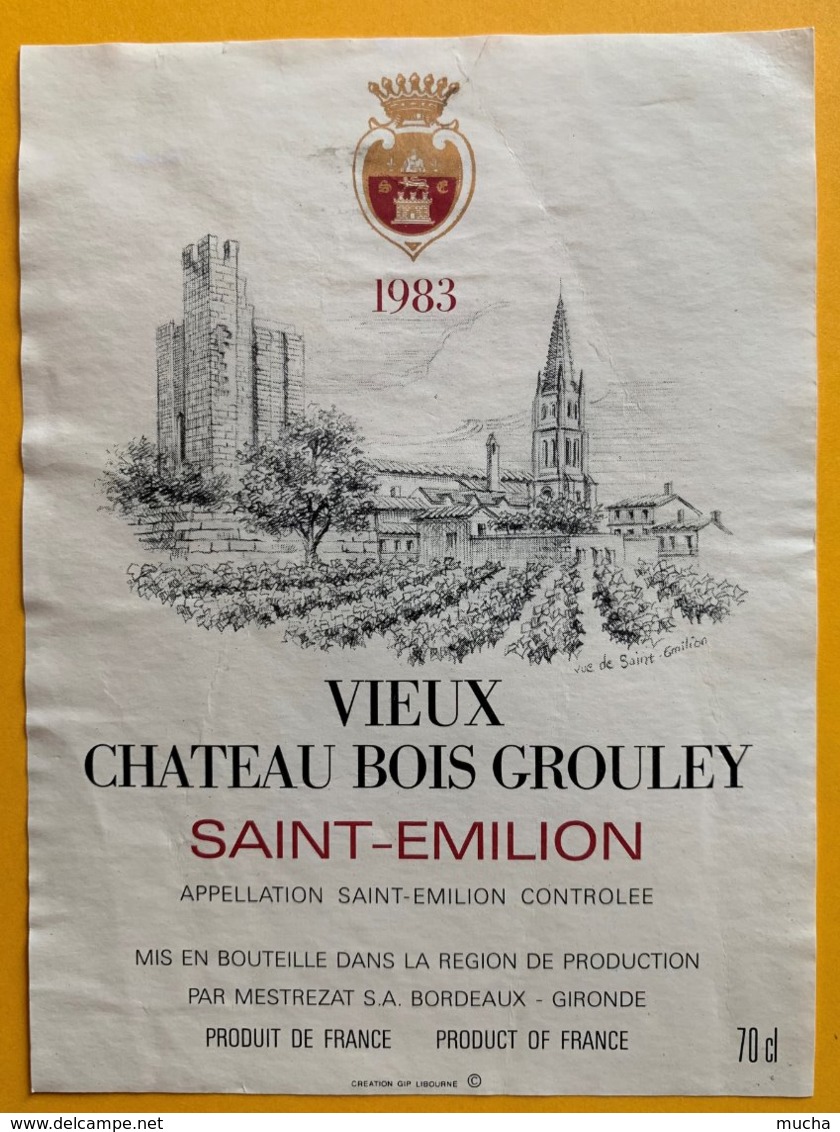 11720 -  Vieux Château Bois Grouley 1983 Saint Emilion - Bordeaux