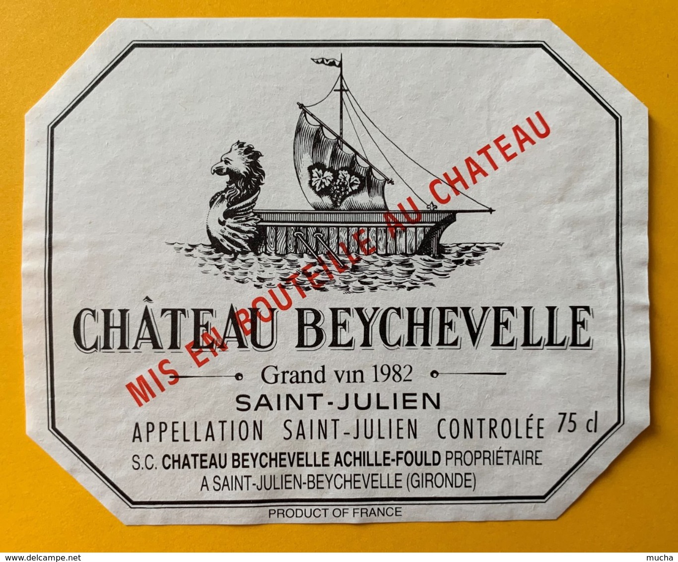 11727 - Château Beychevelle 1982 Saint-Juien - Bordeaux