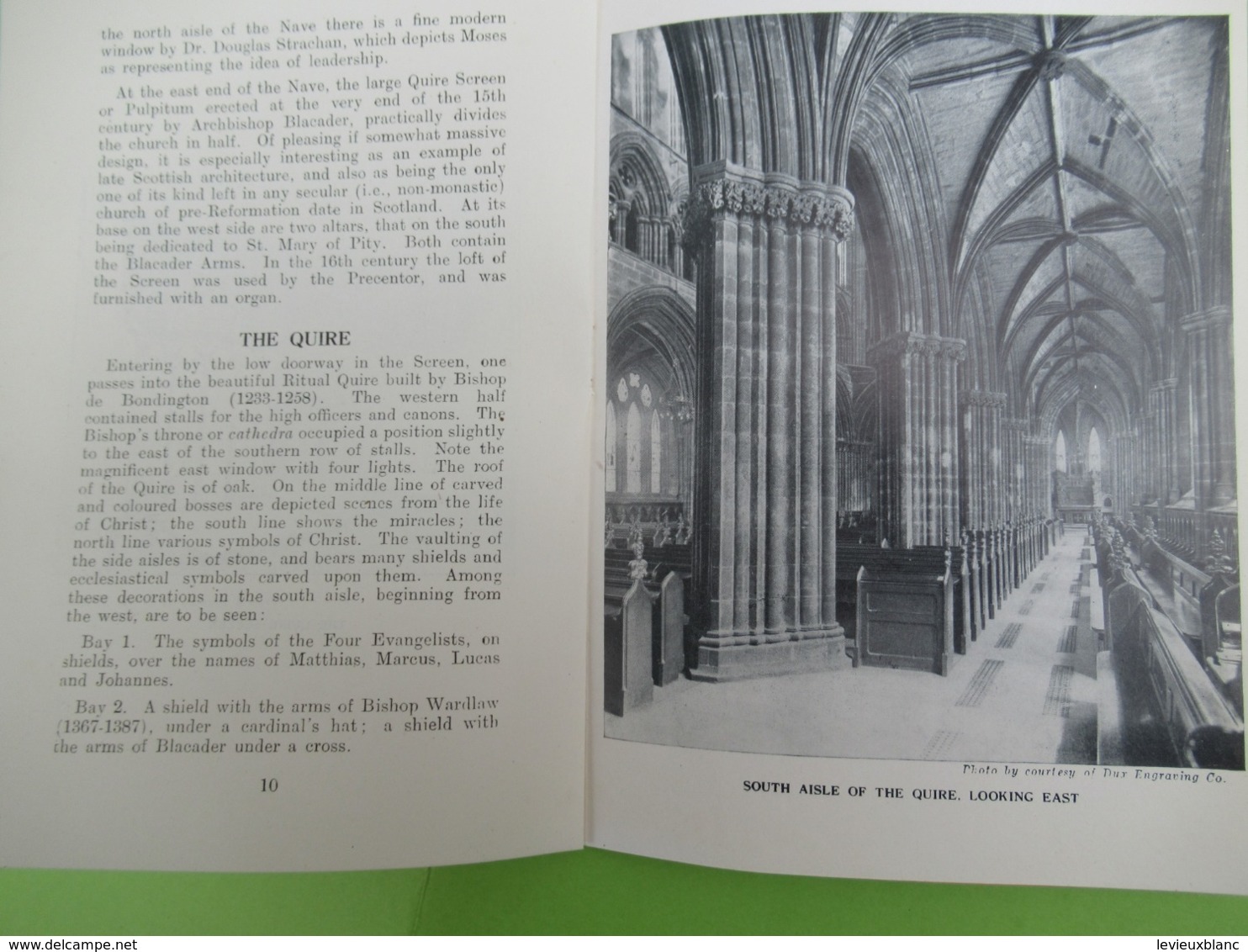 Guide Historique/A short history and guide/GLASGOW CATHEDRAL/A Nevile Davidson/Minister of glasgow/1938          PGC383