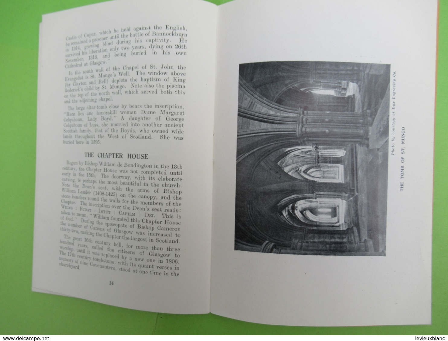 Guide Historique/A short history and guide/GLASGOW CATHEDRAL/A Nevile Davidson/Minister of glasgow/1938          PGC383