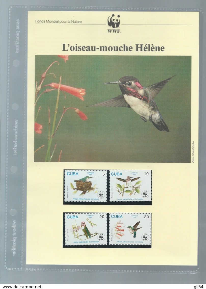 Cuba - 1992 - N°Yv. 3224 à 3227 - Oiseau-mouche / WWF Ensemble Complet 10 Scans   -  Car 121 - Lots & Serien