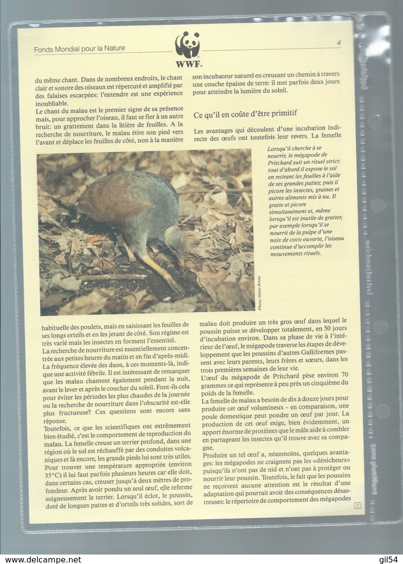 WWF 1992 Niuafoʻou  - Le Megapode De Pritchard  Ensemble Complet 10 Scans   -  Car 123 - Collections, Lots & Series