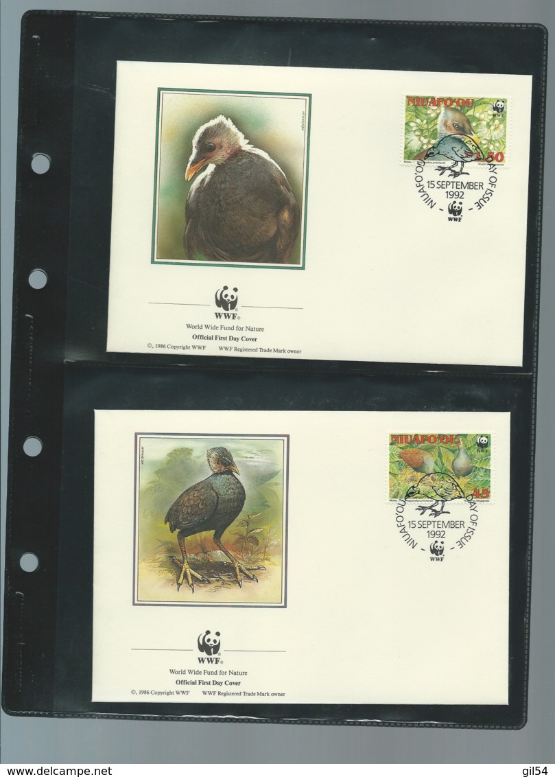 WWF 1992 Niuafoʻou  - le megapode de Pritchard  ensemble complet 10 scans   -  car 123