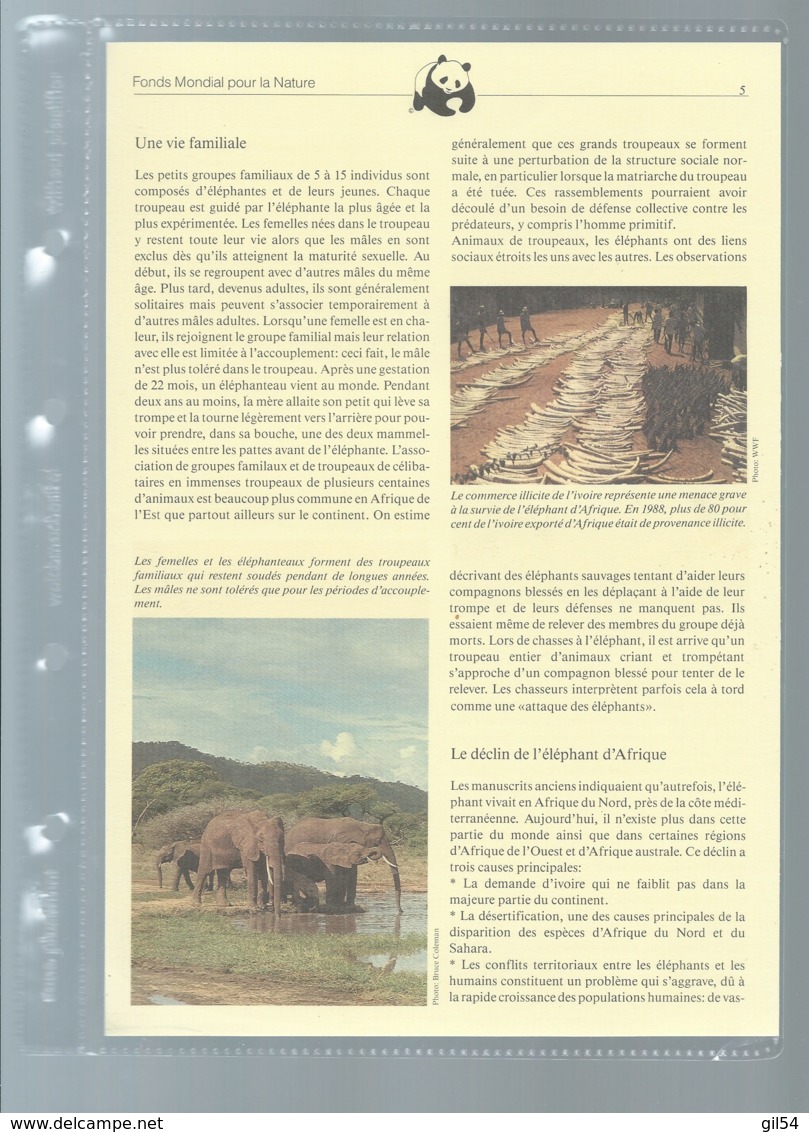 Uganda 1983 WWF - African Elephant Animal Wild Life Fauna Sc 371-774  Ensemble Complet 10 Scans   -  Car 124 - Verzamelingen & Reeksen