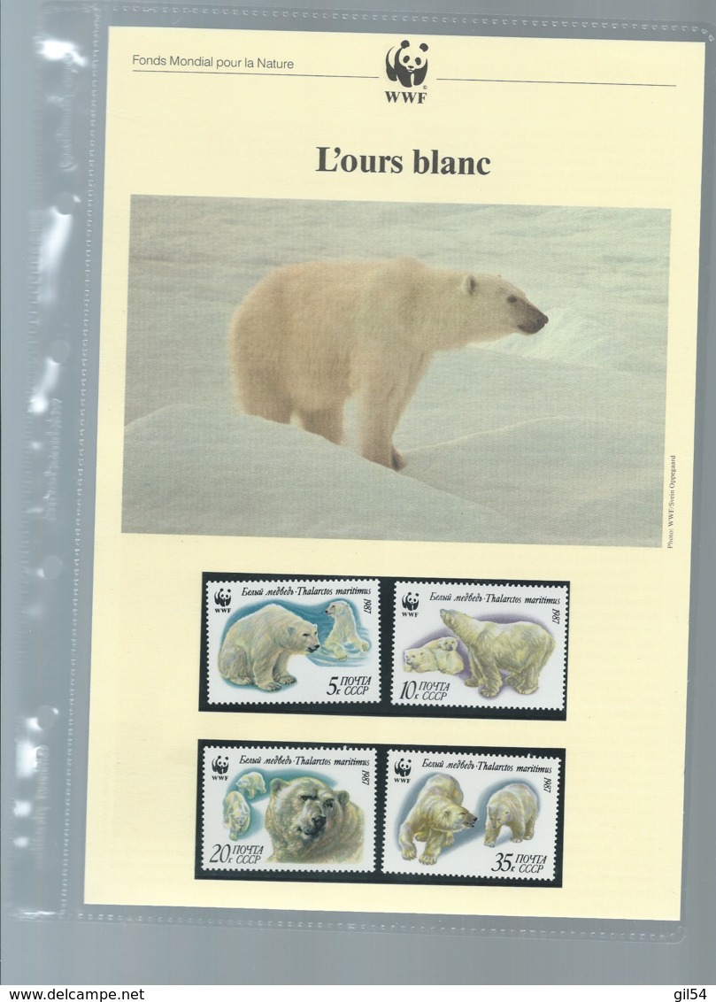 Russie - Faune WWF - L'OURS BLANC  , Y&T 5391 à 5394    Ensemble Complet 10 Scans   -  Car 125 - Lots & Serien