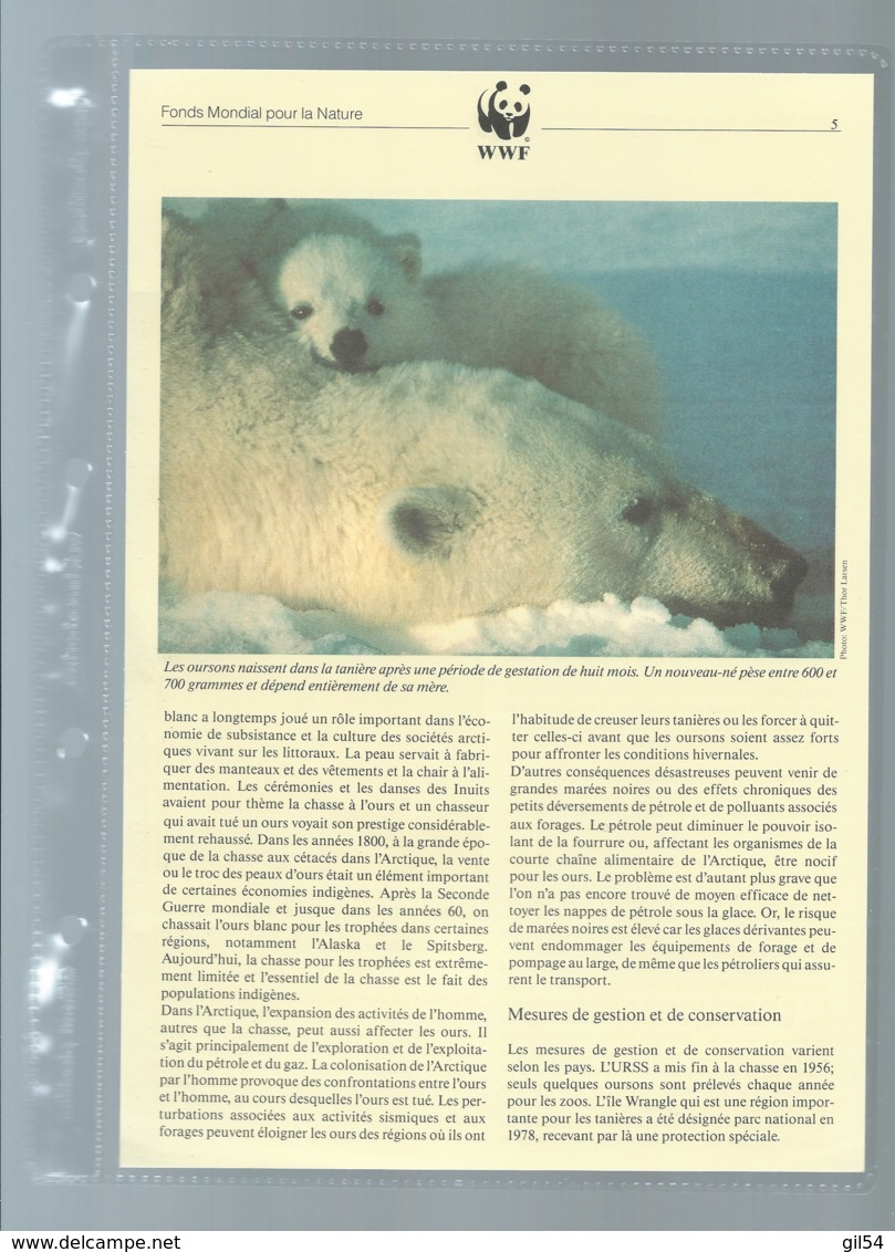 Russie - Faune WWF - L'OURS BLANC  , Y&T 5391 à 5394    Ensemble Complet 10 Scans   -  Car 125 - Collections, Lots & Series