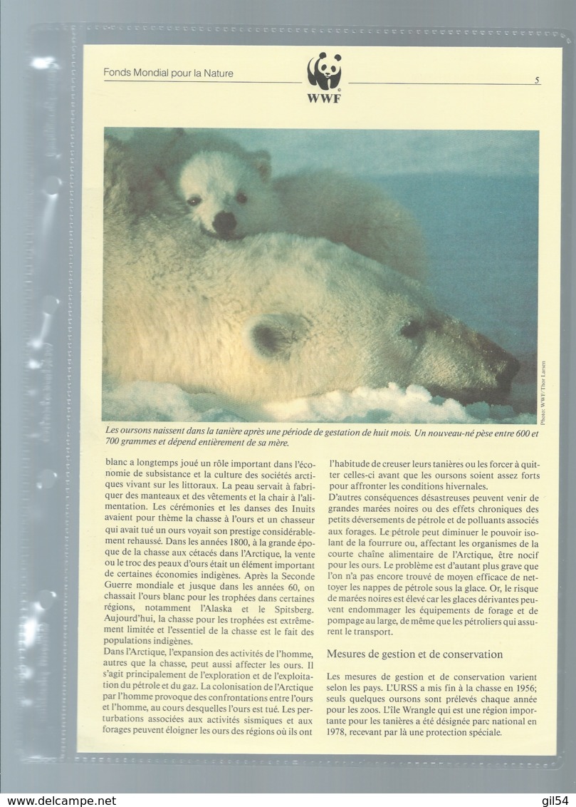 Russie - Faune WWF - L'OURS BLANC  , Y&T 5391 à 5394    Ensemble Complet 10 Scans   -  Car 125 - Lots & Serien